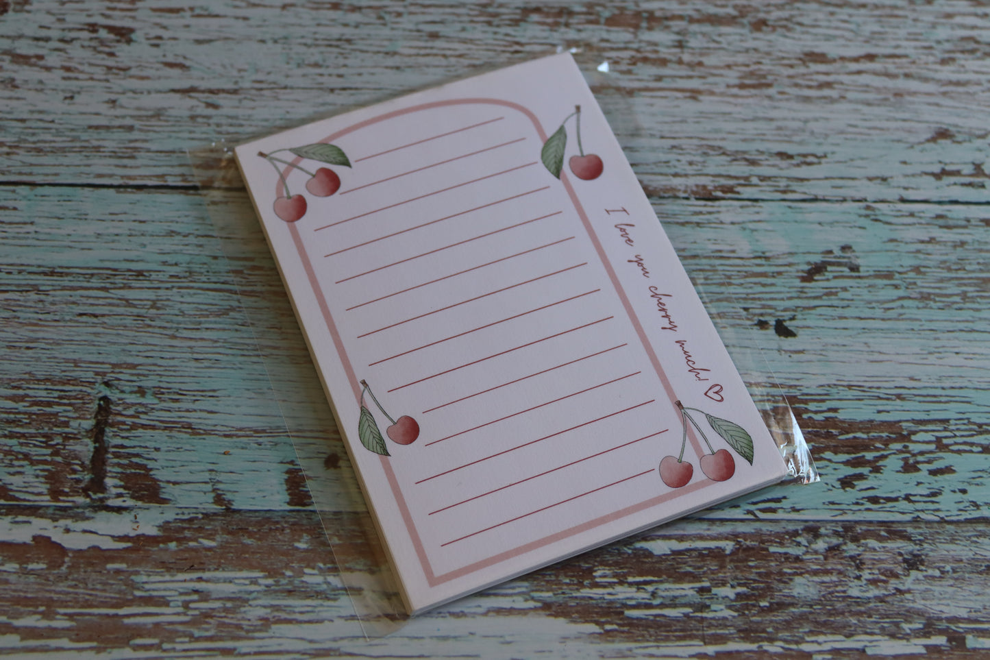 Notizblock Cherry Love
