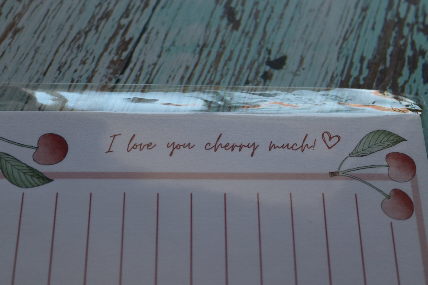 Notizblock Cherry Love