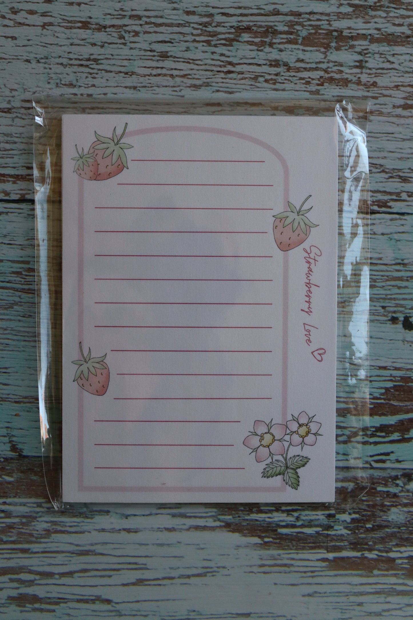 Notizblock Strawberry Notes
