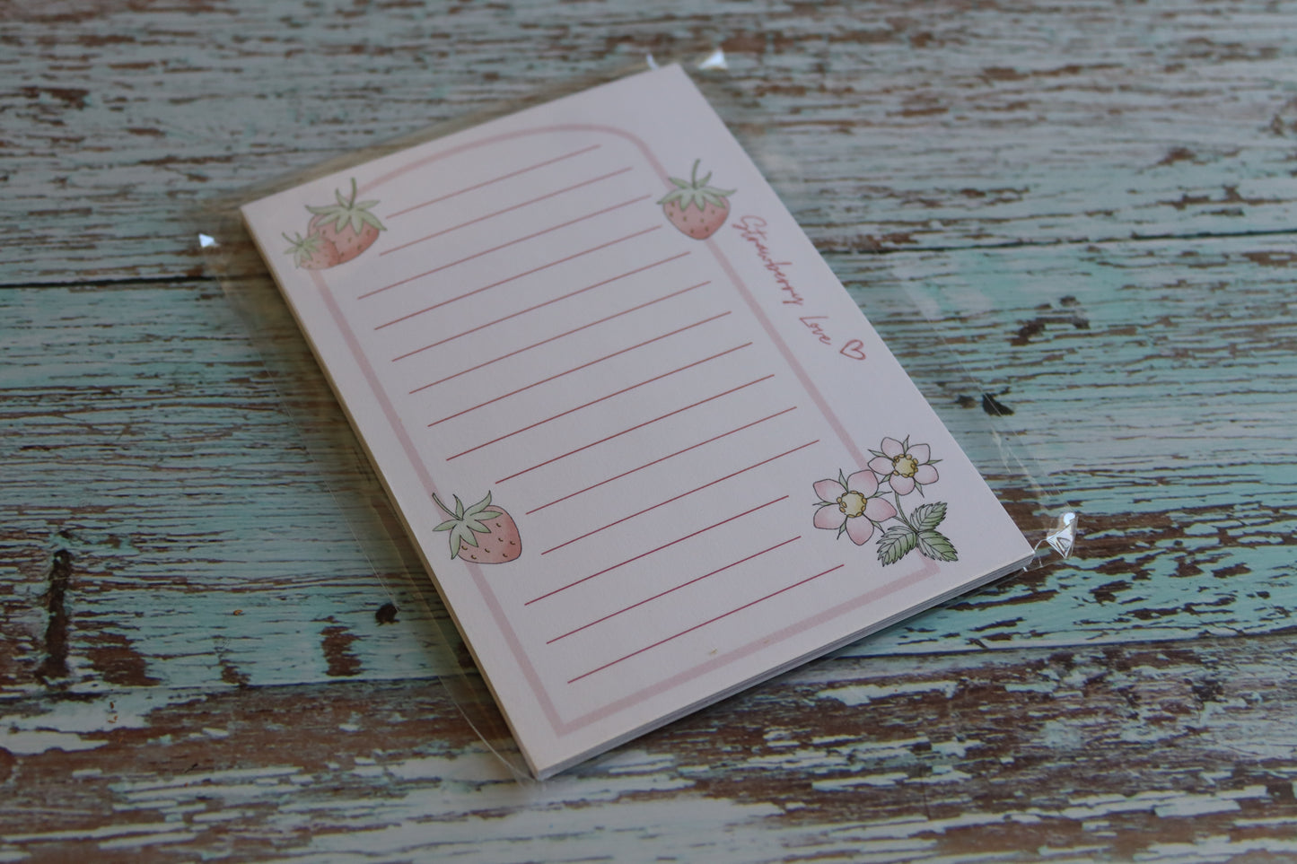 Notizblock Strawberry Notes
