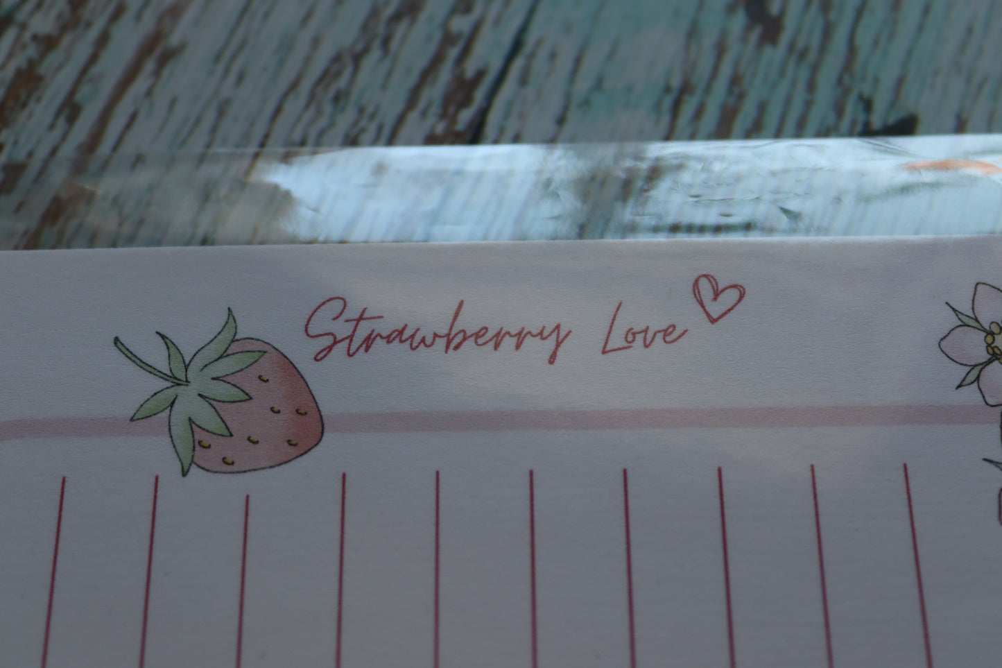 Notizblock Strawberry Notes