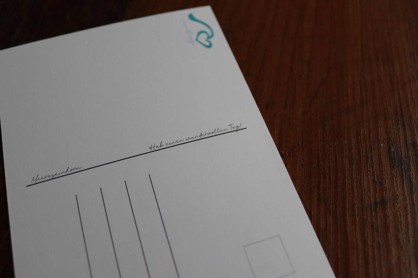 Postkarte Meereseinhorn