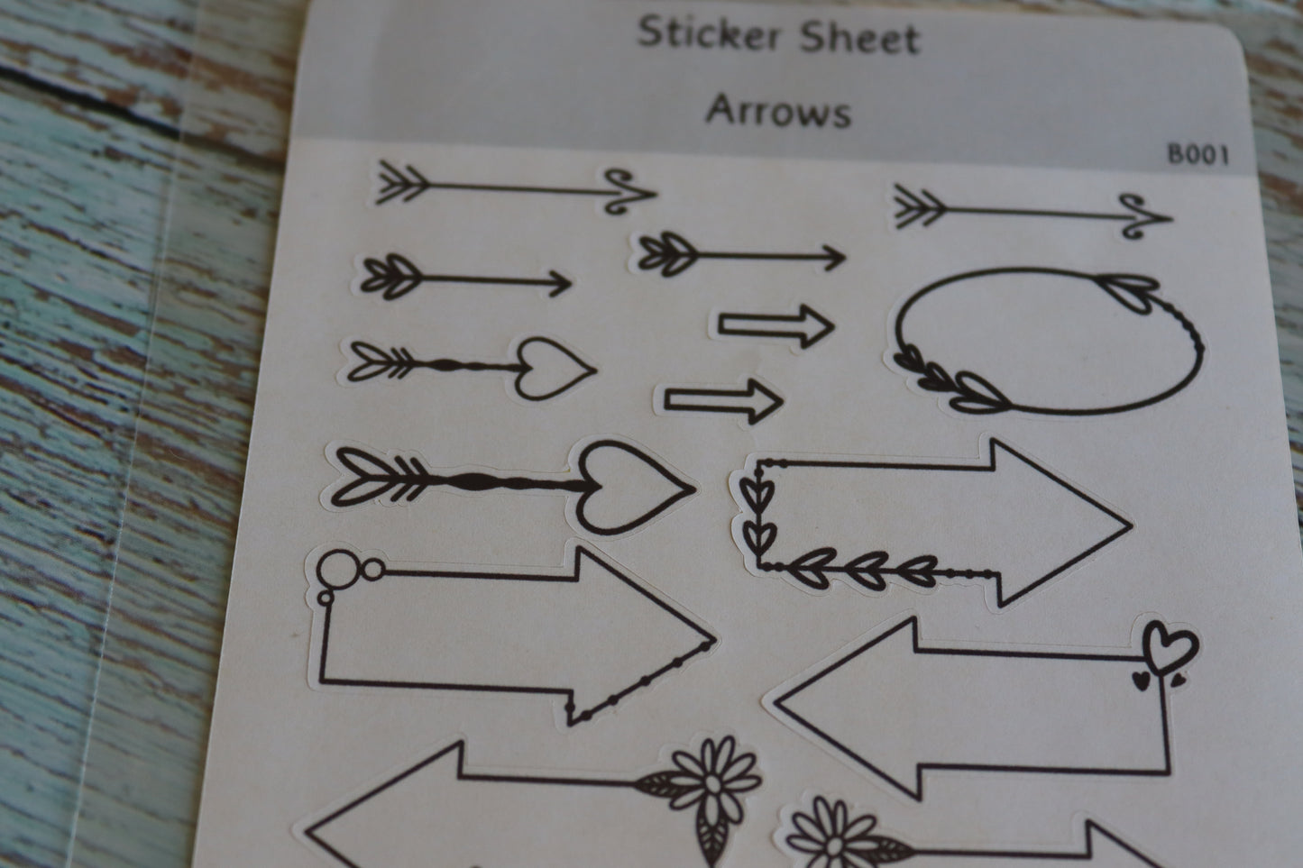 Stickerbogen Arrows