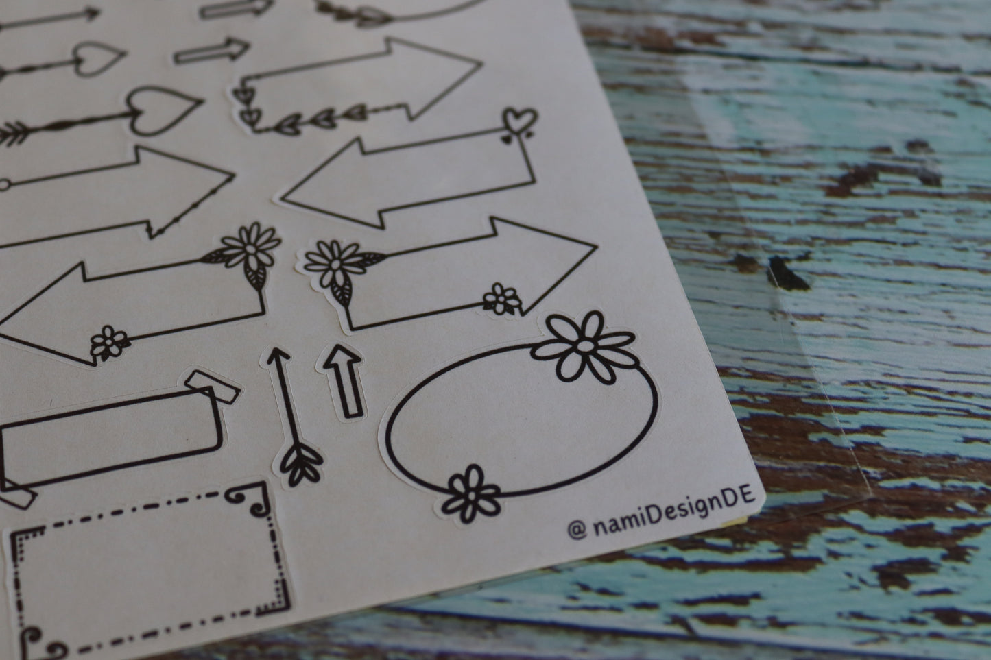 Stickerbogen Arrows