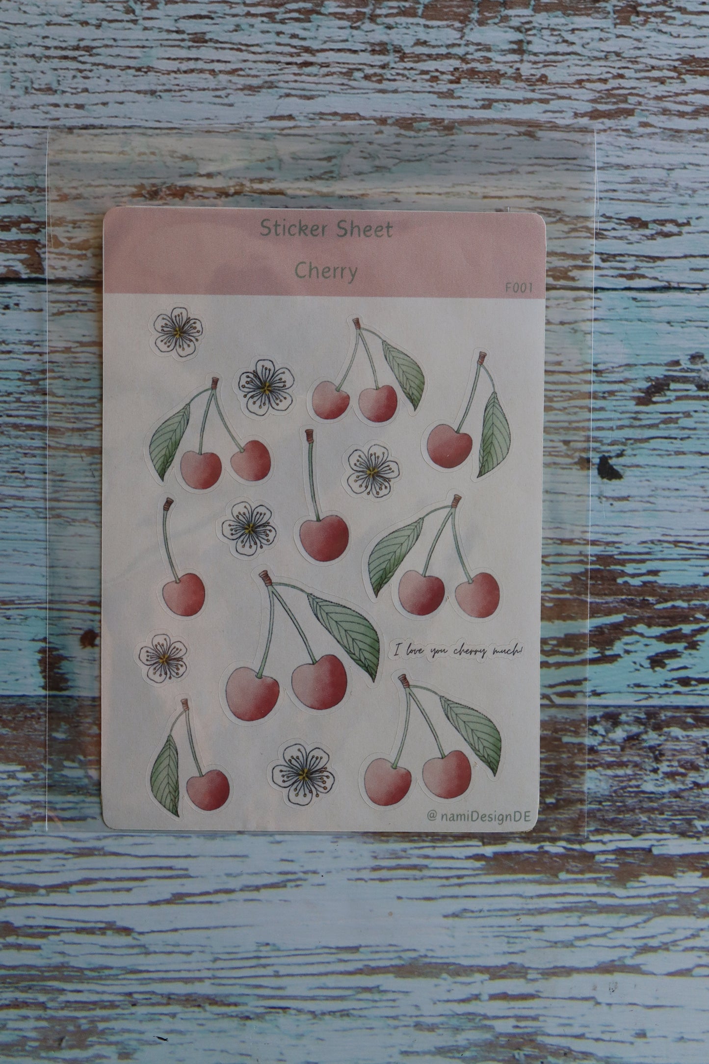 Stickerbogen Cherry