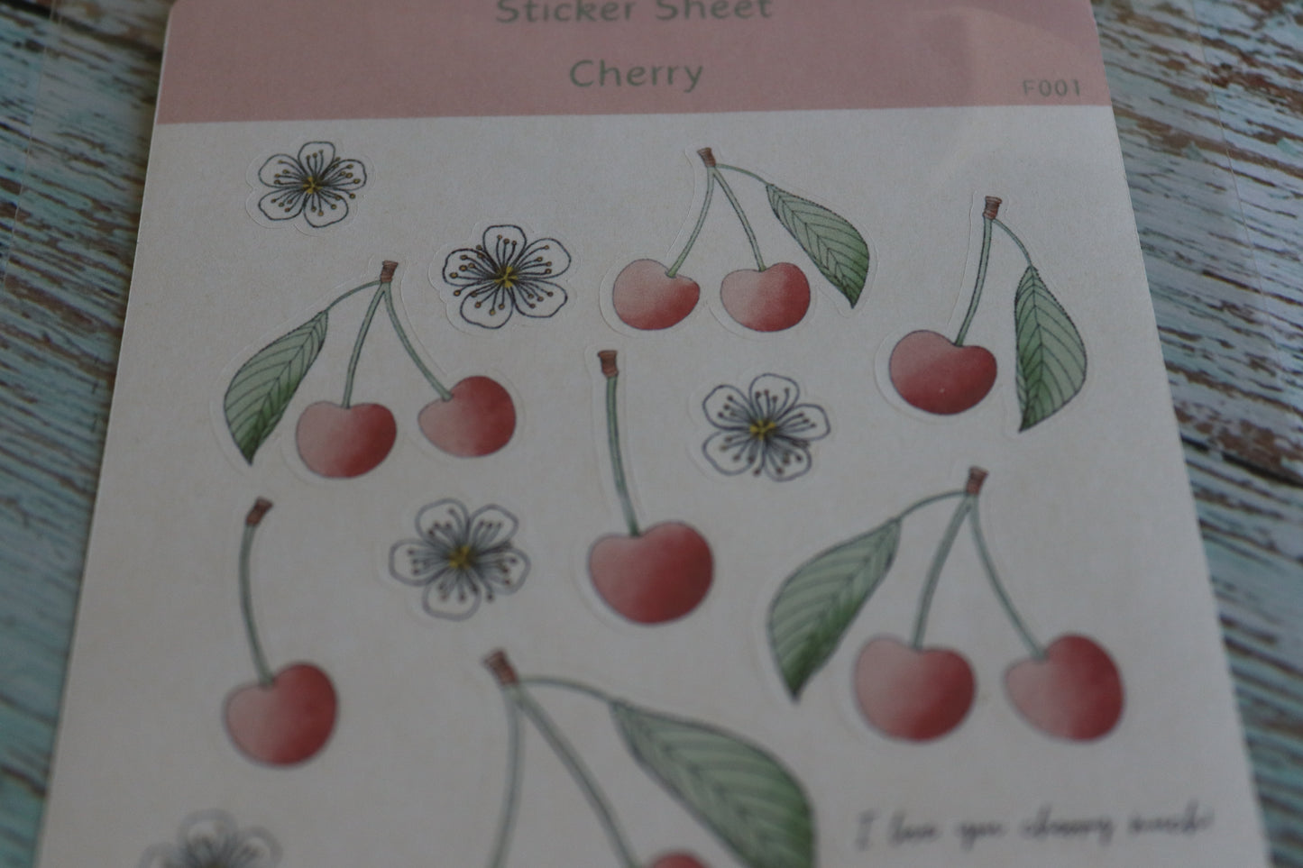 Stickerbogen Cherry