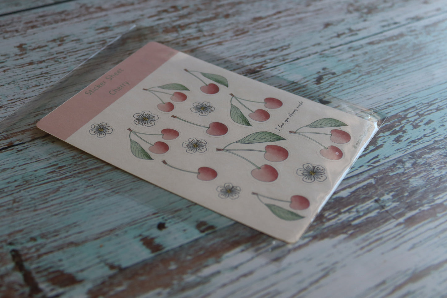 Stickerbogen Cherry