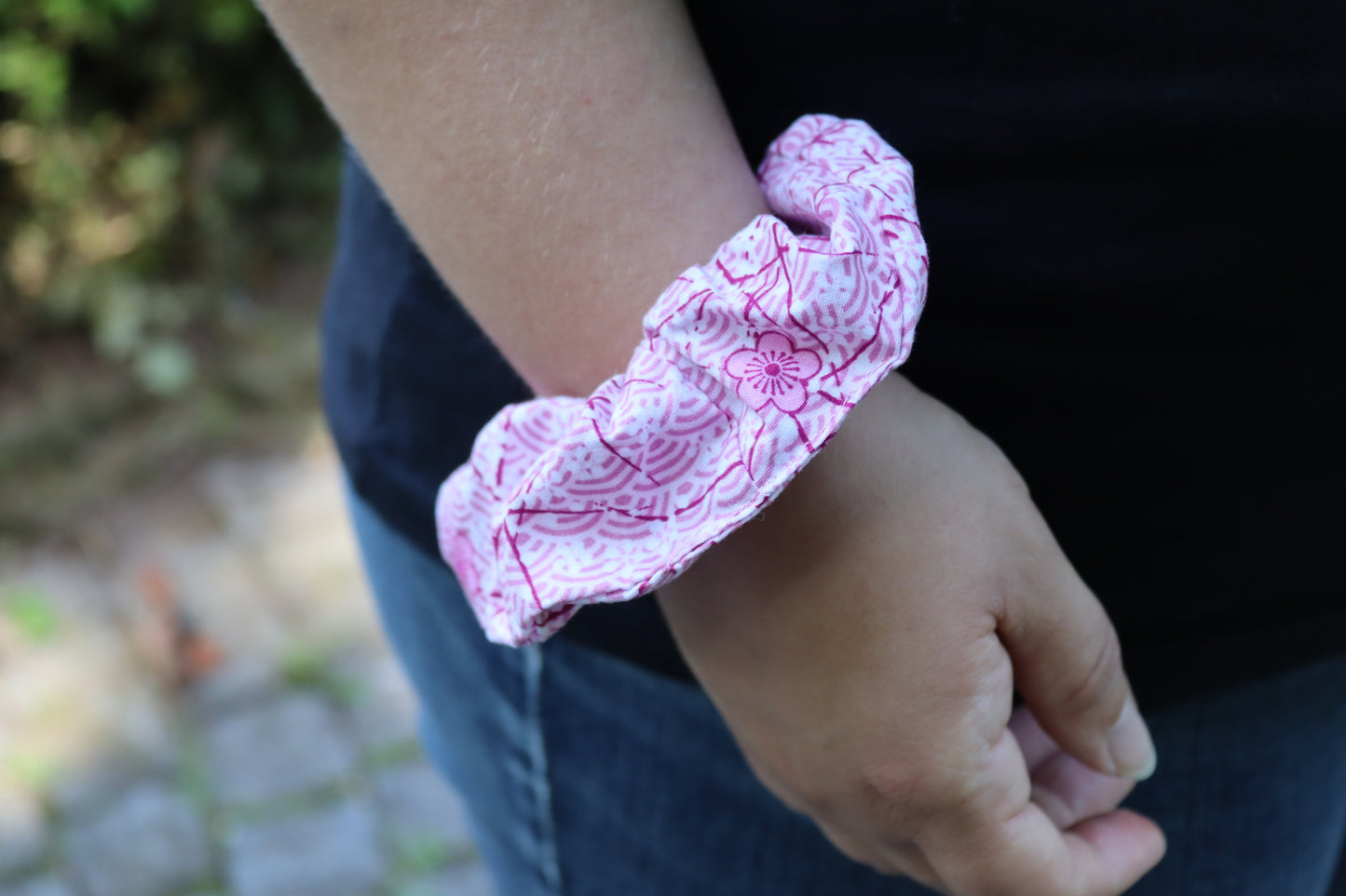 Scrunchie Sakura rosa