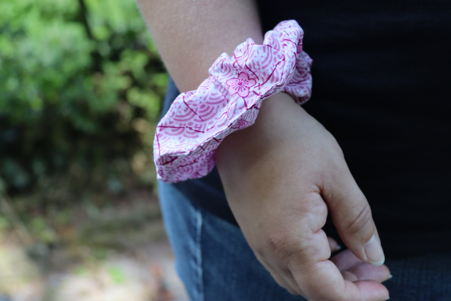 Scrunchie Sakura rosa