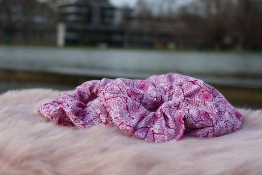 Scrunchie Sakura rosa