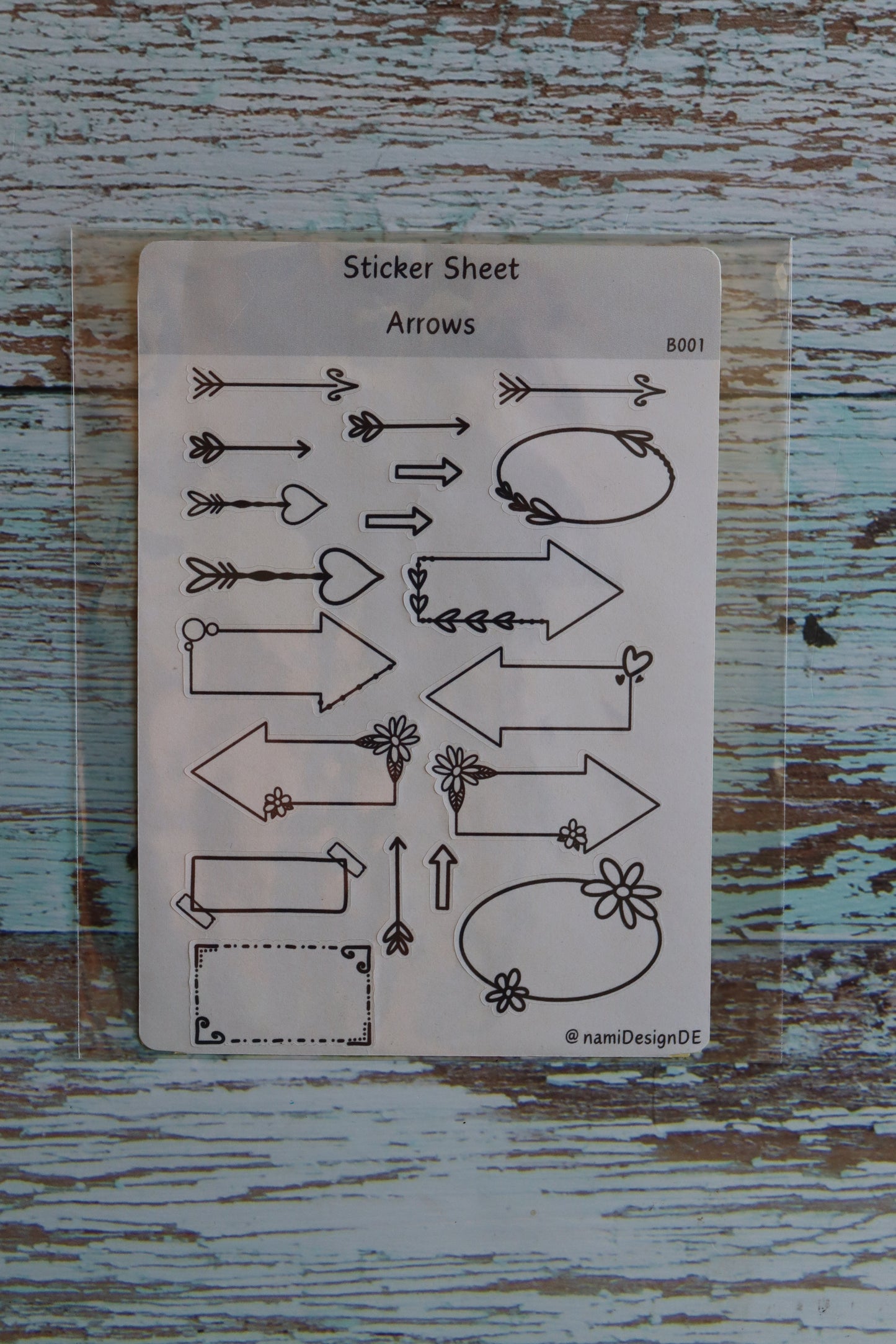 Stickerbogen Arrows