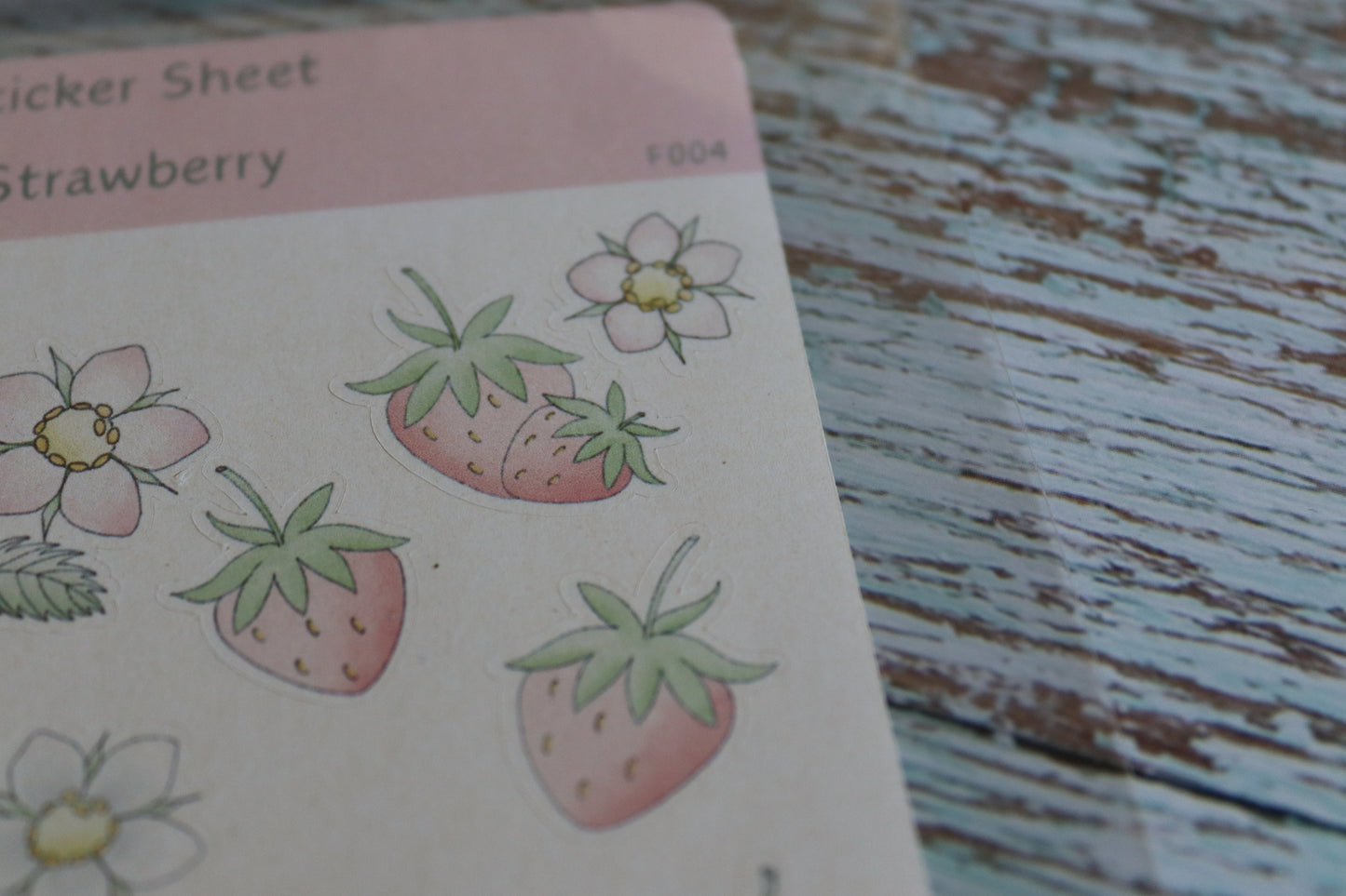 Stickerbogen Strawberries